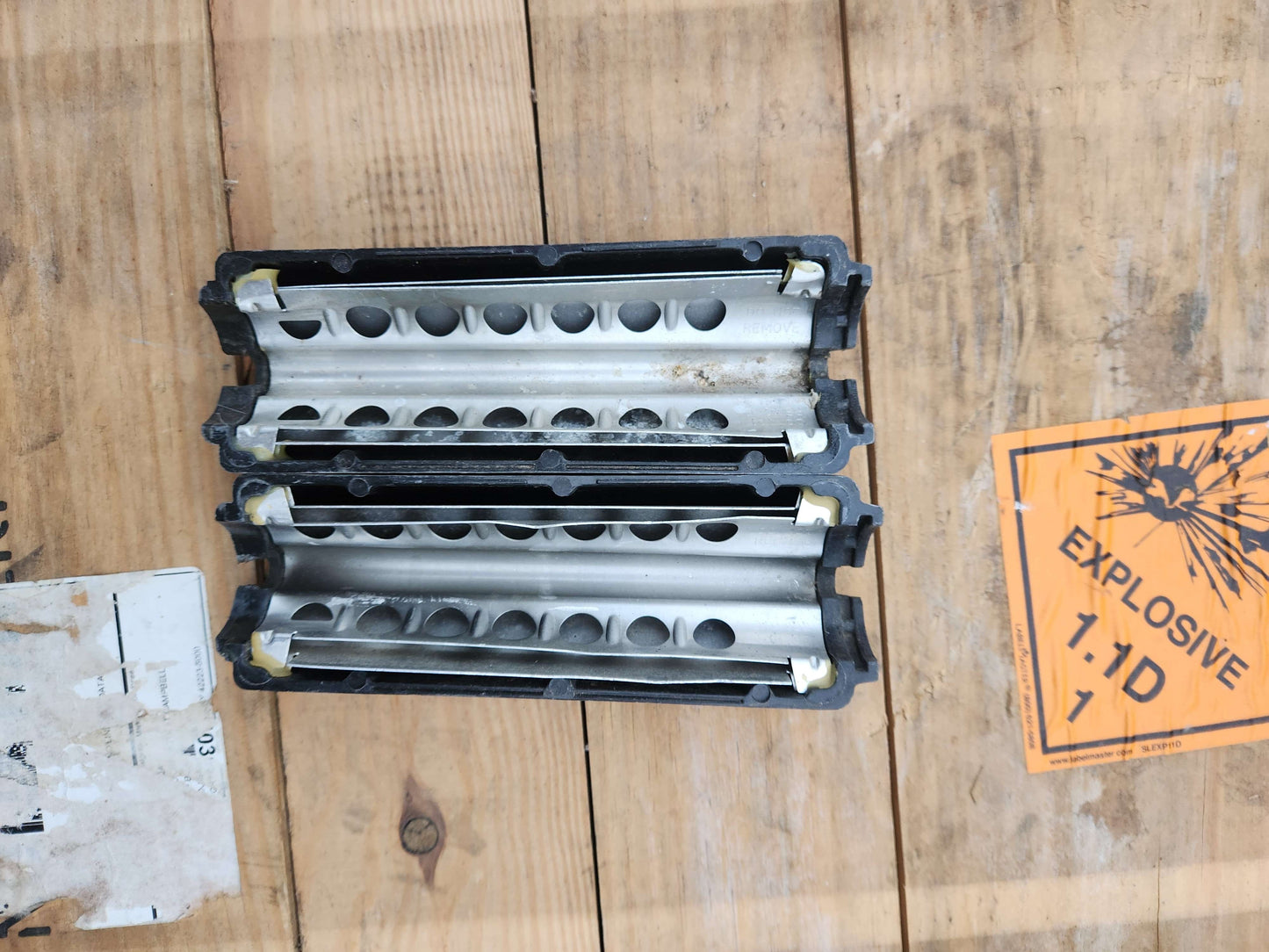 M4 handguards double heat shield.